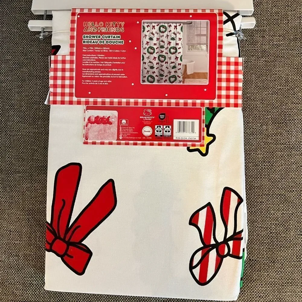 Hello Kitty Christmas Shower Curtain